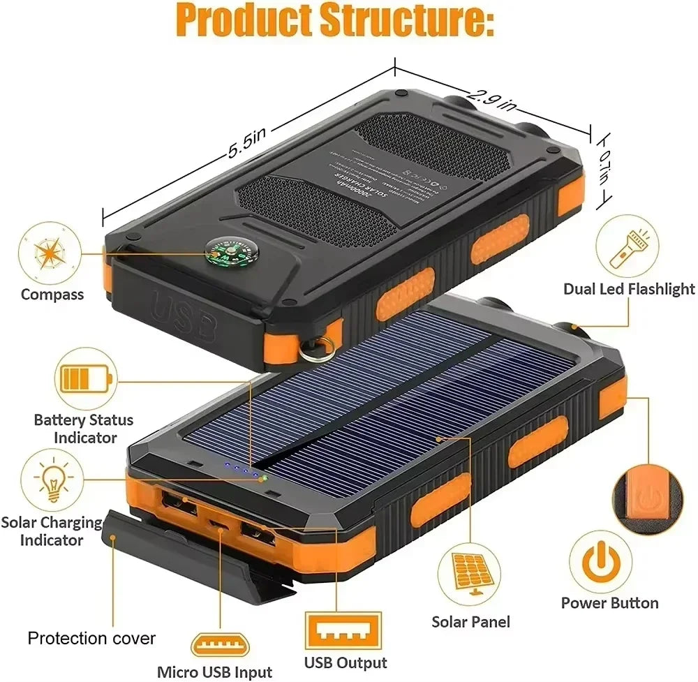 Solar Power Portable Charger